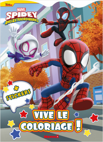 Marvel Spidey et ses amis extraordinaires - Vive le coloriage ! – Livre de coloriage avec stickers – Dès 4 ans