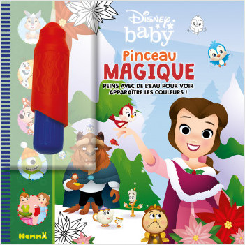 Disney Baby – Pinceau magique – Livre avec pinceau magique – Peinture propre - Dès 3 ans