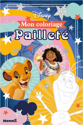 Disney - Mon coloriage pailleté - Livre de coloriage - Dès 4 ans