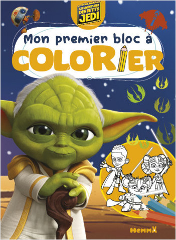 Disney Star Wars - Les Aventures des Petits Jedi – Mon premier bloc à colorier – Livre de coloriage – Dès 3 ans