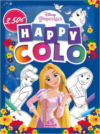 Disney Princesses – Happy Colo – Livre de coloriage – Dès 5 ans