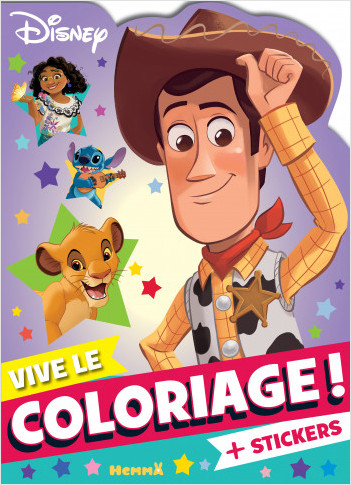 Disney - Vive le coloriage ! – Livre de coloriage avec stickers – Dès 4 ans