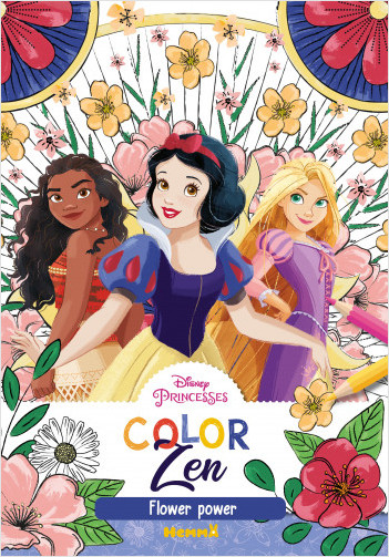 Disney Princesses - Color Zen - Flower Power - Livre de coloriage - Dès 6 ans 
