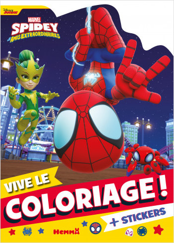 Marvel Spidey et ses amis extraordinaires  - Vive le coloriage ! – Livre de coloriage avec stickers – Dès 4 ans