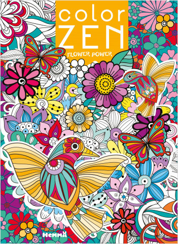 Color Zen - Flower Power  - Livre de coloriage détente - Dès 7 ans