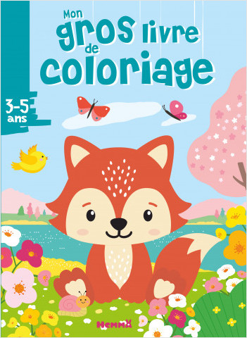 Mon gros livre de coloriage - Renard printemps - Gros livre de 192 pages de coloriages - Dès 3 ans