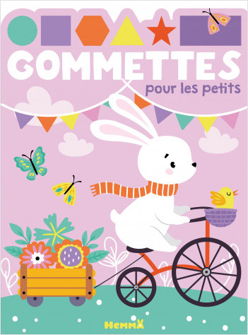 Gommettes pour les petits - Lapin vélo - Livre de gommettes - Dès 3 ans