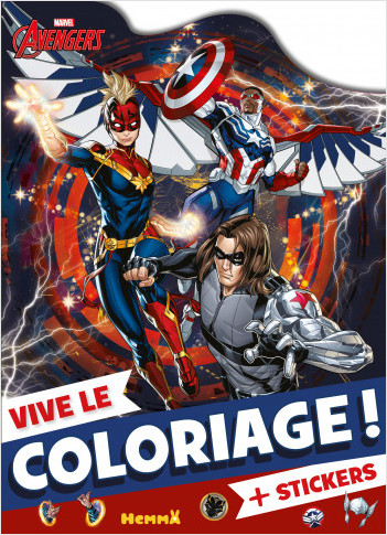 Marvel Avengers  - Vive le coloriage ! - Livre de coloriage avec stickers - Dès 4 ans