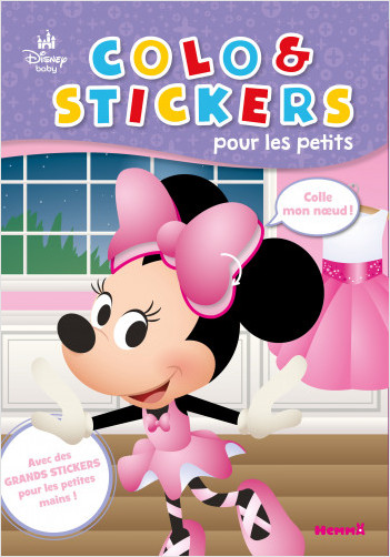 Disney Baby - Colo & Stickers pour les petits - Livre de coloriage avec stickers - Dès 3 ans