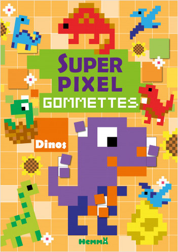 Super pixel - Gommettes - Dinos - Livre de gommettes pixels - Dès 5 ans		Super pixel - Gommettes - Dinos - Livre de gommettes pixels - Dès 5 ans