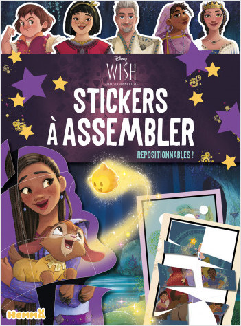 Disney Wish - Stickers à assembler - Livre d'activités avec stickers - Dès 4 ans