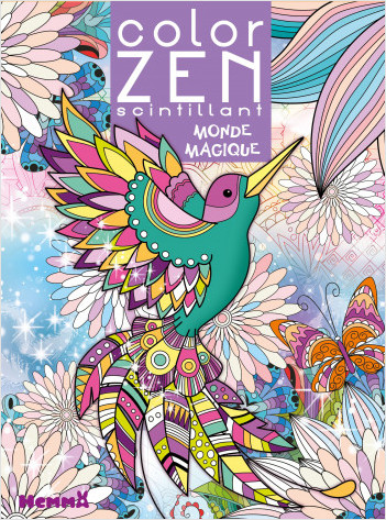 Color Zen scintillant - Monde magique  - Livre de coloriage détente - Dès 6 ans