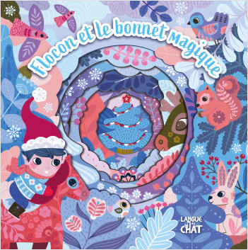 Mon petit monde caché  - Flocon et le bonnet magique - Éveil - Noël - Dès 2 ans - Livre tunnel