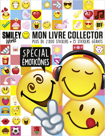 Smiley - Mon livre collector - Spécial Emoticônes - Avec plus de 2 800 stickers - Dès 6 ans