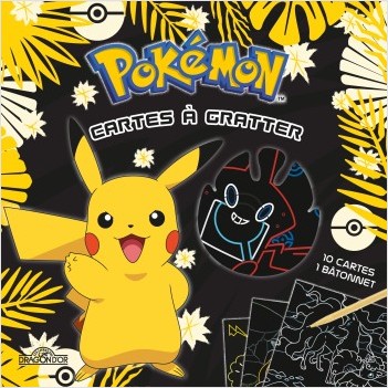 Pokémon - Mes cartes à gratter 100% Pikachu - Pochette de 10 cartes à gratter - Dès 6 ans