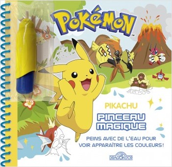Pokémon - Pinceau magique - Pikachu - Livre avec pinceau magique – Dès 3 ans