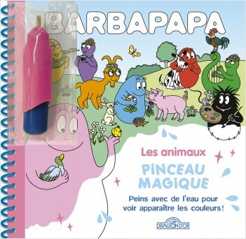 Barbapapa - Pinceau magique - Les Animaux - Livre avec pinceau magique – Dès 3 ans