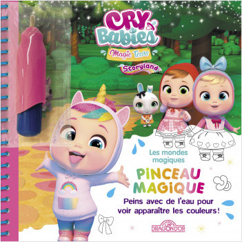 Cry Babies - Pinceau Magique - Les mondes magiques - Livre avec pinceau magique - Dès 3 ans