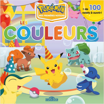 Pokémon – Mes premières notions – Les couleurs – Livre animé tout-carton avec plus de 100 volets à soulever – Dès 3 ans