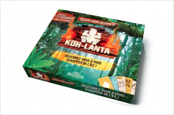 Koh-Lanta – Escape game en famille – Nouvelle édition – Un poster, 3 livrets, 135 cartes et une bande-son –  À partir de 8 ans