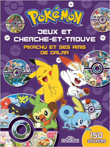 Pokémon – Jeux et cherche-et-trouve – Pikachu et ses amis de Galar – Livre d'activités avec des stickers – Dès 5 ans
