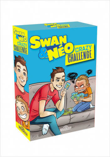 Swan & Néo – Jeu de cartes – Crazy Challenge – De 2 à 4 joueurs – 50 cartes – Dès 6 ans