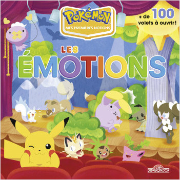 Pokémon – Mes premières notions – Les émotions – Livre animé tout-carton avec plus de 100 volets à soulever – Dès 3 ans