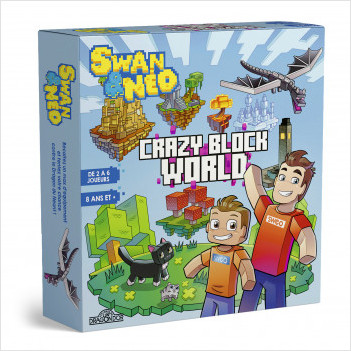 Swan & Néo – Crazy Block World – Grand jeu de plateau familial de 2 à 6 joueurs – Dès 8 ans 