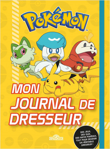 Pokémon – Mon journal de Paldea – Tout pour devenir un véritable Dresseur Pokémon – Carnet à compléter avec des infos sur les Pokémon - Dès 7 ans
