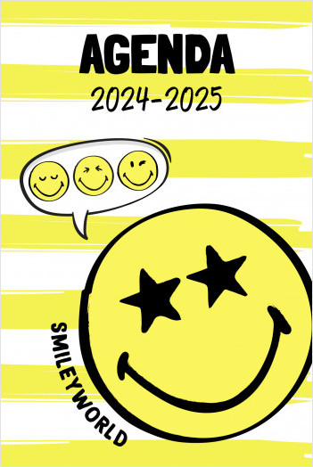 Smiley – Agenda 2024-2025 – Classique – Avec des blagues – Dès 7 ans