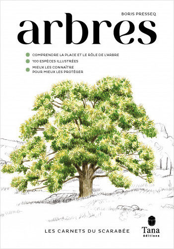 Les Carnets du Scarabée - Arbres - Guide pratique illustré des arbres, pour observer, identifier et comprendre la vie d'une centaine d'espèces sauvages