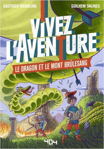 Vivez l%7Aventure - Le dragon et le mont Brûlesang - Livre à choix - Livre jeu - Dès 7 ans 