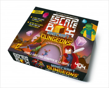 Escape box Minecraft Dungeons - Escape game enfant de 2 à 5 joueurs - De 8 à 12 ans 