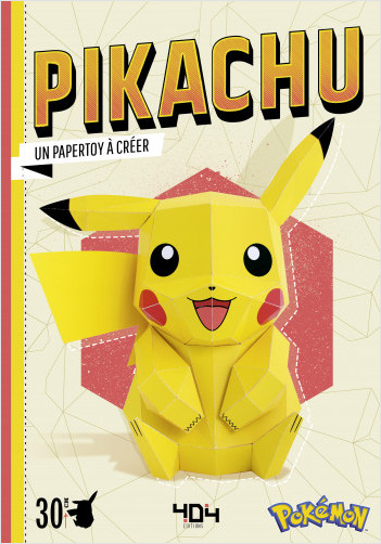 Pikachu - Un papertoy à créer - Nouvelle édition - Papertoy Pokémon - Loisirs créatifs - Dès 11 ans