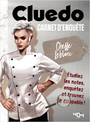 Cluedo - Le carnet d'enquête de la cheffe Leblanc - Livre à enquête officiel Cluedo - A partir de 14 ans