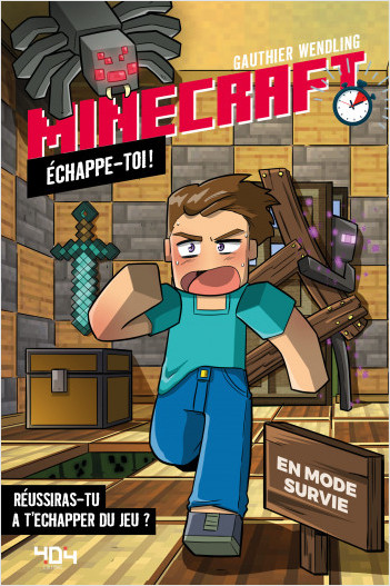 Minecraft - Échappe-toi ! - En mode survie - Livre-jeu avec énigmes - De 8 à 12 ans 