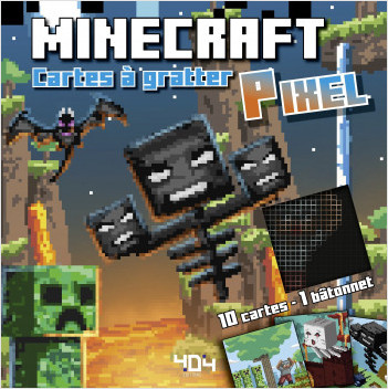 Minecraft - Mes cartes à gratter pixel - Cartes à gratter - Loisirs créatifs - Dès 7 ans