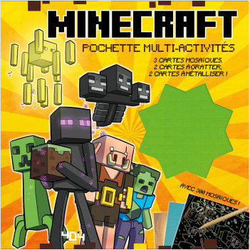 Minecraft - Pochette multiactivités - Loisirs créatifs - Dès 7 ans