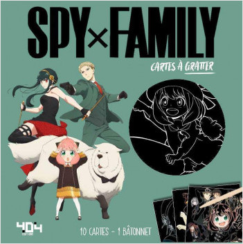 Cartes à gratter Spy x Family - 10 cartes à gratter officielles - Dès 6 ans 