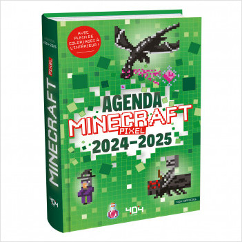 Agenda Minecraft Pixel - 2024-2025 - Agenda scolaire non officiel - Dès 7 ans