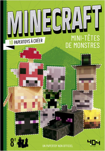 Papertoy Minecraft - Mini-têtes de monstres